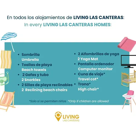 아파트 Living Canteras Homes - Stylish Beachfront *